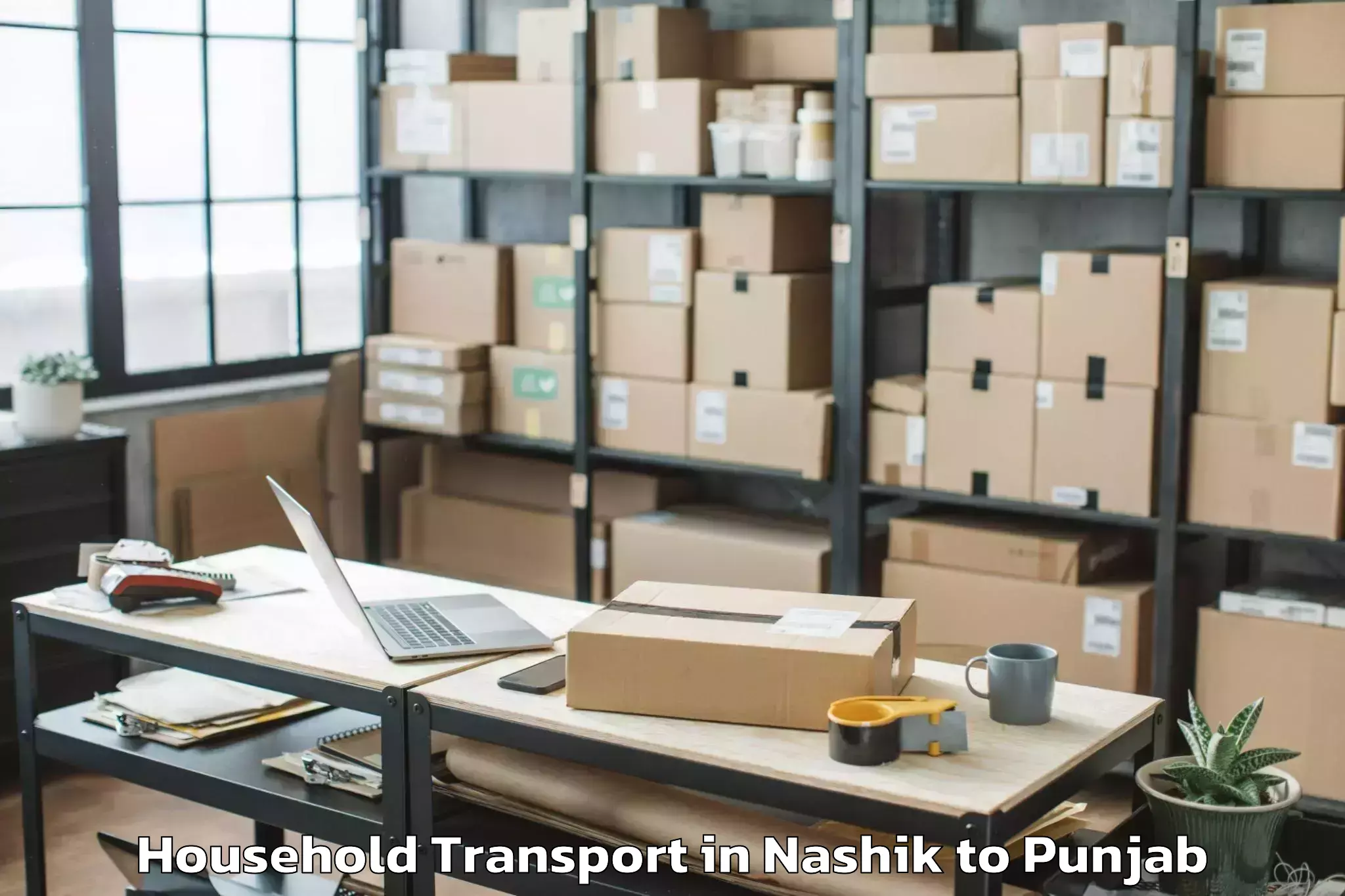 Trusted Nashik to Sujanpur Household Transport